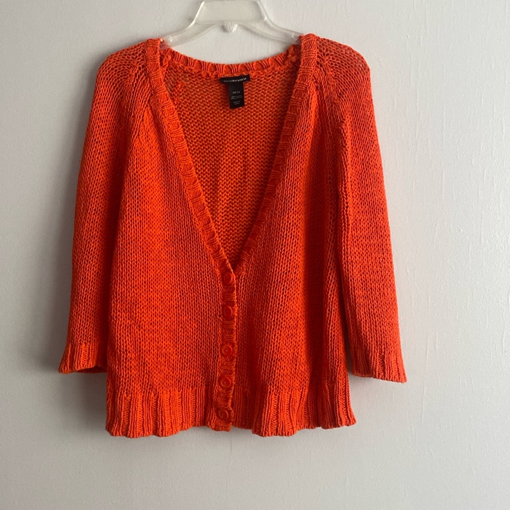 Lane Bryant cardigan size 26-28 in my opinion M-L I have given the dimensions